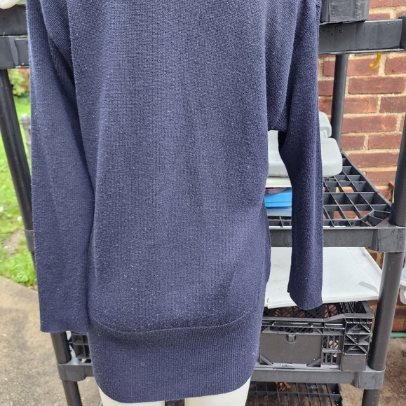Mondi iconic Vintage‎ Navy  button detail tunic sweater S/ M - Picture 5 of 14